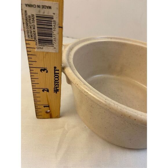 Mid century casserole with lid CA Usa Pottery beige - Picture 3 of 5